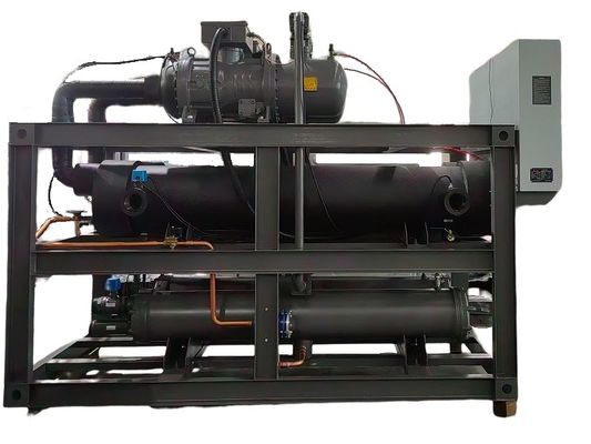 خرید سیستم یکپارچه چیلر صنعتی آب خنک 40 تن HVAC 40 اسب بخار در فضای باز online manufacture