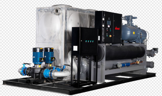 خرید 40HP خنک کننده پیچ آب خنک کننده آب برای فرآیند صنعتی برای چاپ و خط لایه بندی فیلم BOPP online manufacture