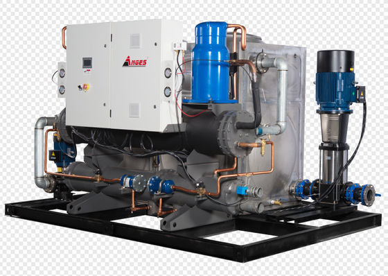 خرید 250hp کولر صنعتی سیستم یکپارچه نوع پیچ نیمه خنک کننده online manufacture