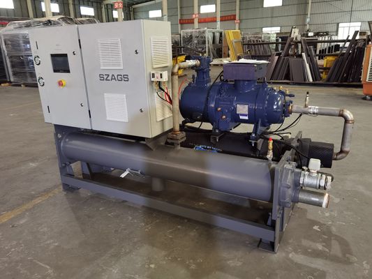 خرید 60hp خنک کننده نوع پیچ آب سرد با کمپرسور هانبل برای خنک سازی ماشین قالب بندی تزریق online manufacture