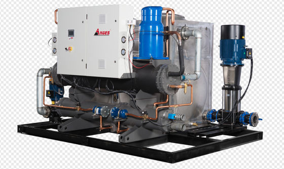 خرید 100HP خنک کننده پیچ آب خنک کننده آب برای فرآیند صنعتی برای چاپ و خط لایه بندی فیلم BOPP online manufacture