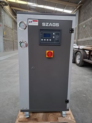 خرید 5HP خنک کننده آب صنعتی پردازش پلاستیک 5RT خنک کننده هوا خنک کننده برای خنک کننده شیمیایی داروسازی کانسره لوله مس online manufacture