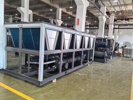 خرید 150HP خنک کننده پیچ هوا خنک کننده آب فرآیند صنعتی برای ماشین آلات قالب بندی تزریق چندگانه online manufacture