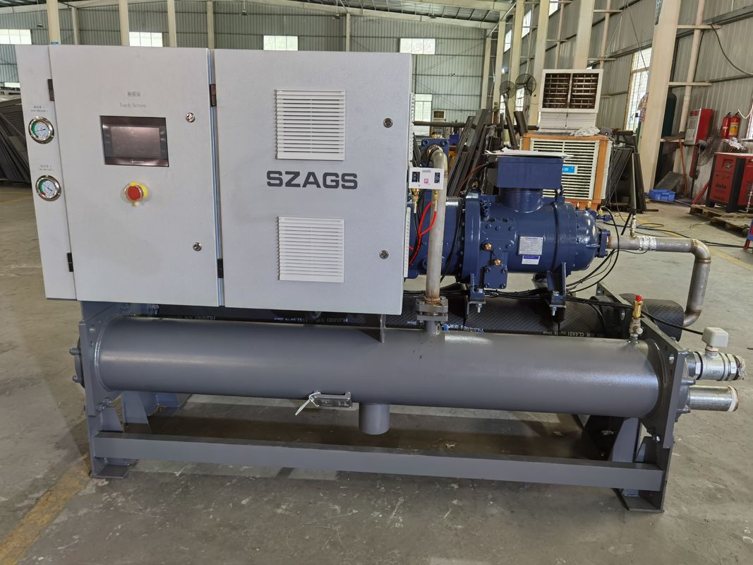 100hp خنک کننده آب خنک کننده نوع پیچ با کمپرسور هانبل استفاده برای خنک کردن مخلوط مخلوط