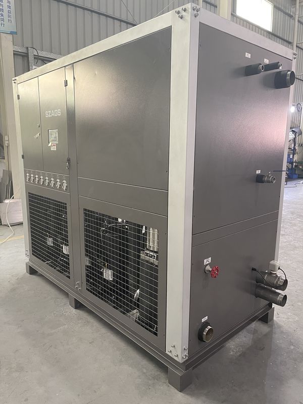 کارایی بالا 40HP صنعتی آب خنک کننده 130 KW رول آب خنک کننده برای ماشین تزریق