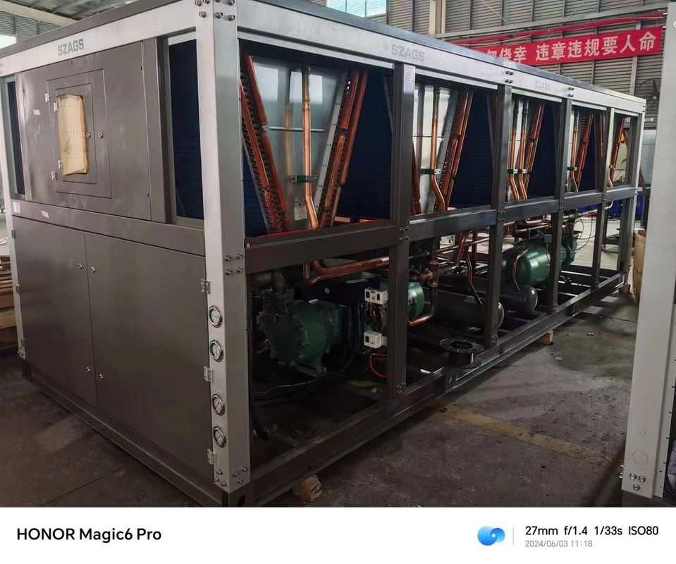 یخچال آب صنعتی قابل حمل 120hp نوع پیچ نیمه هرمتیک