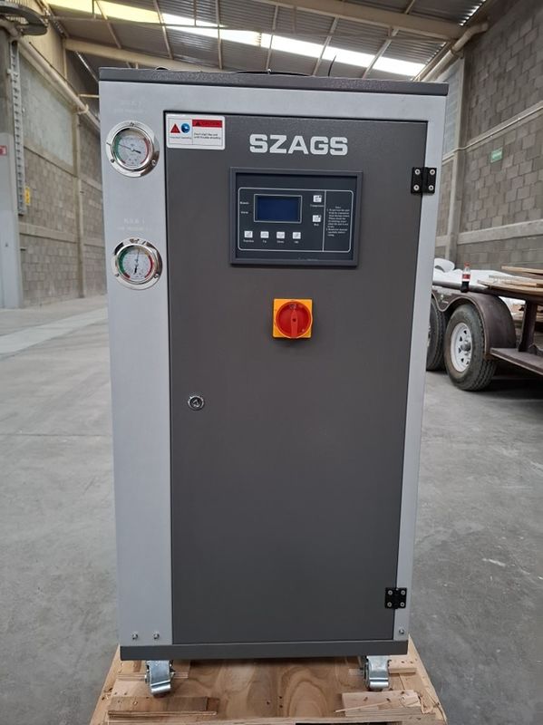 5HP خنک کننده آب صنعتی پردازش پلاستیک 5RT خنک کننده هوا خنک کننده برای خنک کننده شیمیایی داروسازی کانسره لوله مس