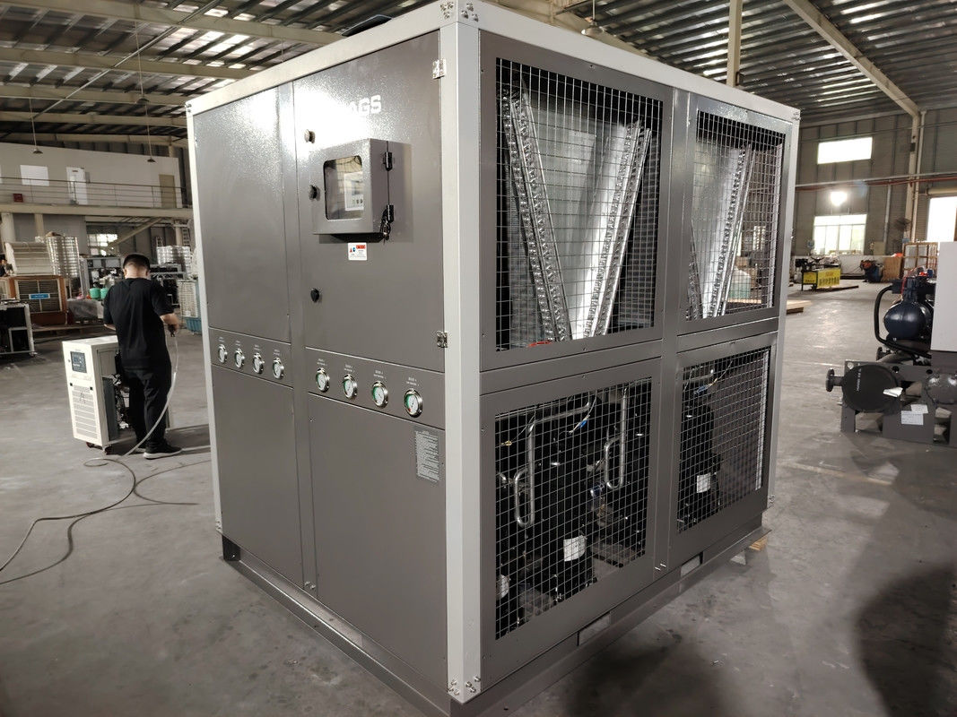 40 تن خنک کننده هوا نوع رول آب خنک کننده 144KW سیستم صنعتی خنک کننده هوا برای ماشین اکستروژن