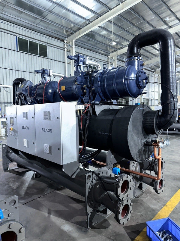 150HP صنعت آب خنک کولر پیچ با دو کمپرسور سیستم برای راه حل های خنک کننده بهینه