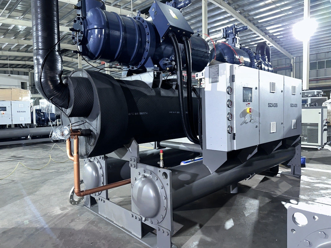 150HP صنعت آب خنک کولر پیچ با دو کمپرسور سیستم برای راه حل های خنک کننده بهینه