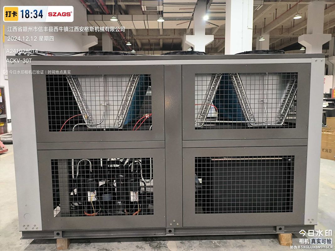 خنک کننده اینورتر صنعتی 30HP خنک شده با هوا برای قالب بندی تزریقی پلاستیک و کاربردهای پردازش مواد غذایی