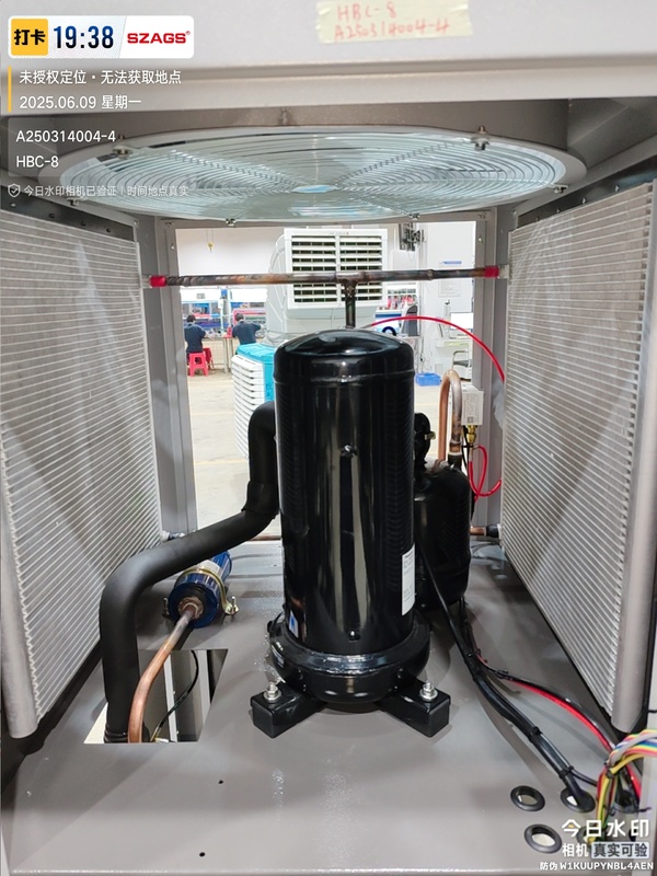 8Ton Air Cooled Portable Chiller for Laser Cutting Machines cooling laser sources 19608Kcal/h