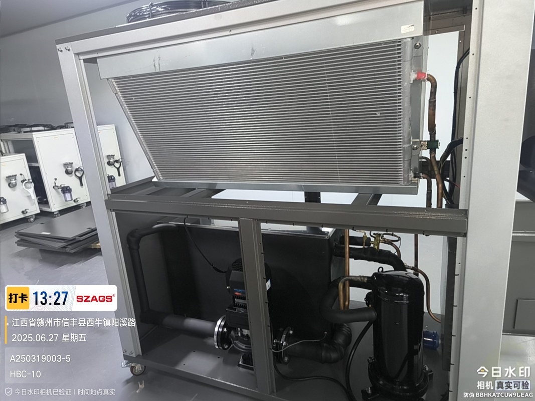 10TR Air Cooled Chiller for Electroplating Industry cooling plating bath solutions low noise and high energy efficiency